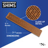 Nelson Wood Shims WC8/12/32/78L Lined Composite Bundle 8 Inch Composite Shims