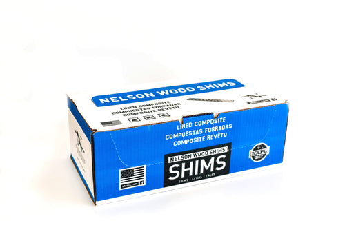 Nelson Wood Shims WC8/12/32/78L Lined Composite Bundle 8 Inch Composite Shims
