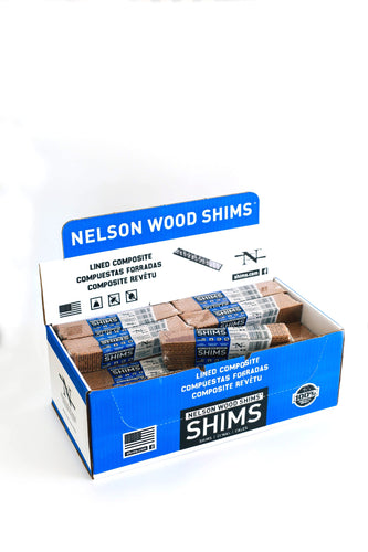 Nelson Wood Shims WC8/12/32/78L Lined Composite Bundle 8 Inch Composite Shims