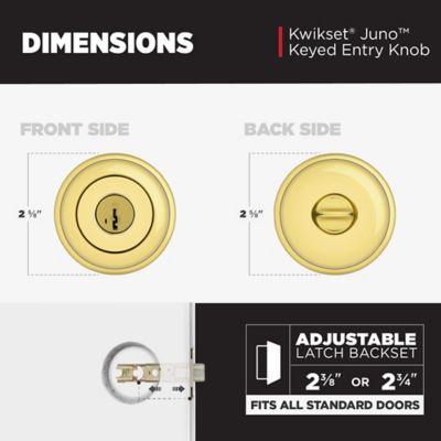 Kwikset Juno Knob - Keyed - featuring SmartKey