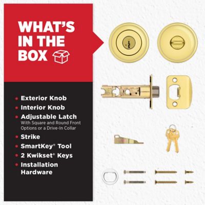 Kwikset Juno Knob - Keyed - featuring SmartKey