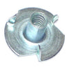 Monster Fastener Zinc Plated Steel Coarse Thread Pronged Tee Nuts