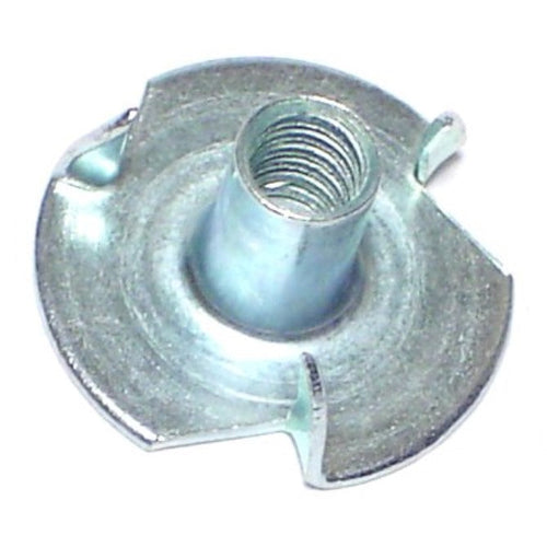 Monster Fastener Zinc Plated Steel Coarse Thread Pronged Tee Nuts