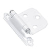 Amerock White Self-Closing Face Mount Variable Overlay Hinge (2-Pack)