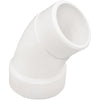 Charlotte Pipe 1-1/2 In. 45D DWV PVC Street Elbow